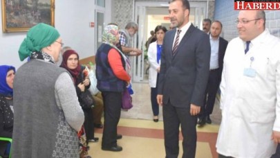 Başkan hastaneyi inceledi