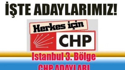 İşte CHP İstanbul 3. Bölge Milletvekili Adayları: