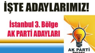 İŞTE AK PARTİ ADAYLARI... TÜLAY KAYNARCA 8. SIRADA...
