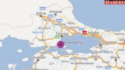 Marmara Denizinde korkutan deprem