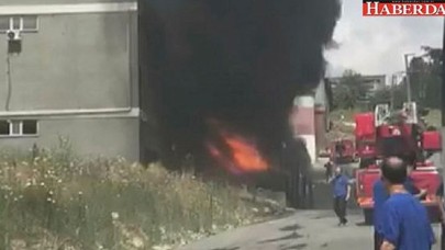 HADIMKÖYde fabrika yangını!