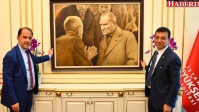 AK Partili Ahmet Hamdi Çamlının İBBdeki Atatürk tablosuyla ilgili yorumu tartışma yarattı