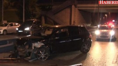 KÜÇÜKÇEKMECEde trafik kazası: 1 yaralı