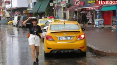 İstanbulda yağmur etkili oluyor