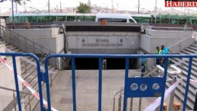Eminönü alt geçidinde son durum