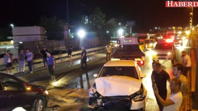 8 araç birbirine girdi