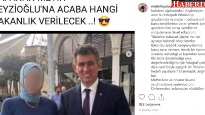 Metin Feyzioğlu "eşi türbana girdi" diye paylaşılan o fotoğrafa isyan etti