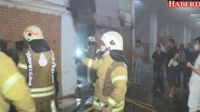 Başakşehirde sanayi sitesinde yangın