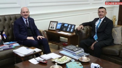 MHPli Hayati Arkaz Bakan Soylu ile buluştu