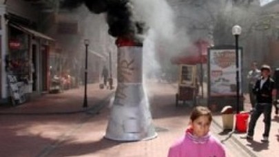 'Santral kurulursa böyle olur' eylemi