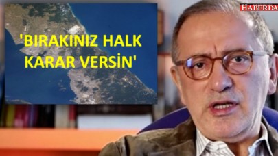 Kanal İstanbul a bırakalım referandum karar versin