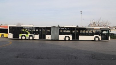 METROBÜS HATTINDA YENİ TEST ARACI