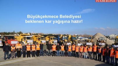 Büyükçekmece Belediyesi beklenen kar yağışına hazır!