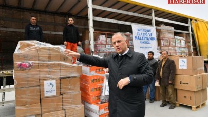 BEYLİKDÜZÜ BELEDİYESİ’NİN YARDIM TIRLARI YOLA ÇIKTI