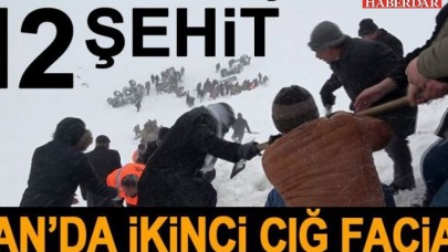 Vanda ikinci facia: Kurtarma ekiplerinin üzerine de çığ düştü, 12 şehit