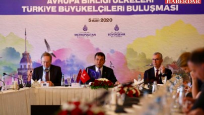 Ekrem İmamoğlu, AB ülkelerinin büyükelçilerini İstanbulda ağırladı