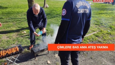 ÇİMLERE BAS AMA ATEŞ YAKMA