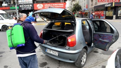 AVCILAR’DA ARAÇLARA KORONAVİRÜS DEZENFEKSİYONU
