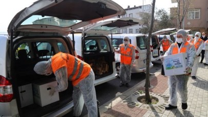 Dar gelirli 12 bin aileye gıda maddesi desteği