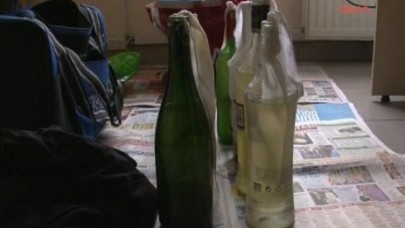 Çantalarında molotofkokteylleri ile yakalandılar