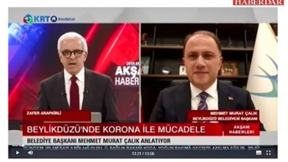 ÇALIK, KRT TV’DE CANLI YAYINA KATILDI