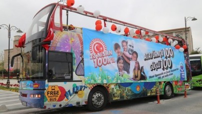 23 Nisan coşkusu 100. Yıl Otobüsü ile sokaklara yayılıyor!