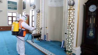 Camilerde dezenfekte ve hijyen seferberliği