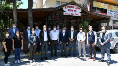 BAŞKAN ÇALIK BÖLGE ESNAFIYLA BİR ARAYA GELDİ