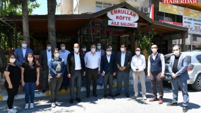 BAŞKAN ÇALIK BÖLGE ESNAFIYLA BİR ARAYA GELDİ