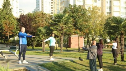 Küçükçekmecede sabah sporları başladı