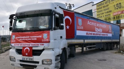SİLİVRİ’DEN İZMİR’E İKİNCİ YARDIM TIR’I YOLA ÇIKTI
