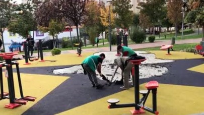 Küçükçekmecede parkta terör örgütü sembollerini andıran görsellerle ilgili soruşturma