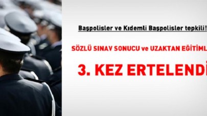 Başpolislerin beklediği sınav sonucu 3. kez ertelendi