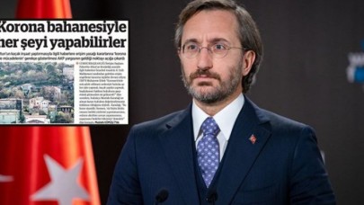Fahrettin Altun şikayet etti, BirGüne üç gün ilan kesme cezası verildi