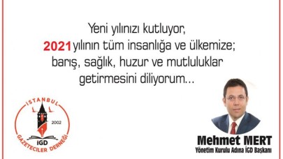 Mehmet Mertden yeni yıl mesajı
