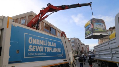Büyükçekmece’de çöp konteynerleri yenileniyor