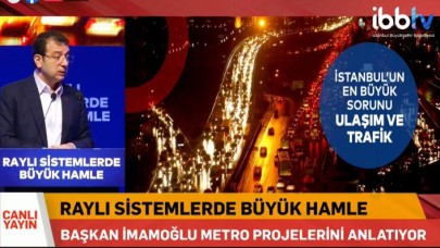 İBB Başkanı Ekrem İmamoğlu canlı yayında...