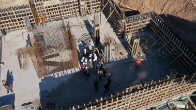 GÜRPINAR POLİS KARAKOLUNUN İNŞAATI HIZLA YÜKSELİYOR