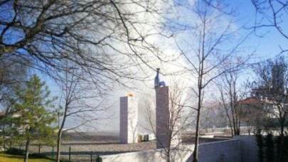 Meclis bahçesinde yangın