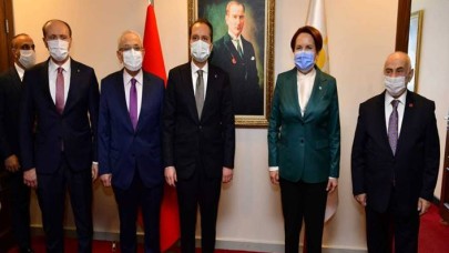 Erbakan Meral Akşeneri İYİ Parti genel merkezinde ziyaret etti