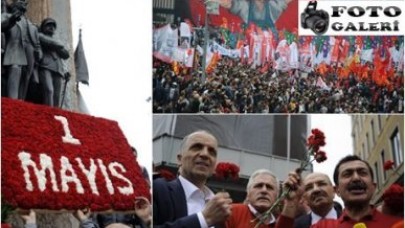Taksim işçilerini uğurluyor