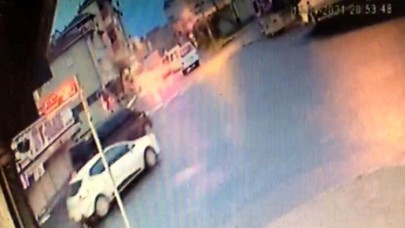 Avcılarda araç içerisinden sıkılan kurşun fırına isabet etti