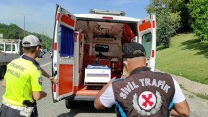 Boş ambulanslara çakar cezası