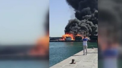 Gürpınar Su Ürünleri Halinde yangın