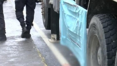 KÜÇÜKÇEKMECEDE BETON MİKSERİ ALTINDA KALAN KADININ BACAĞI KOPTU