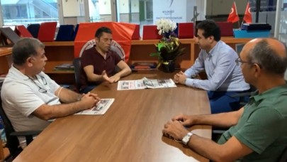 Deva Partisi Esenyurt İlçe Başkanı Halis Kahriman İGD Başkanı Mehmet Merti ziyaret etti.