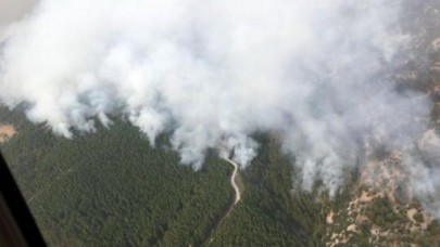 Muğlada yangın Menteşe ilçesine doğru ilerliyor!