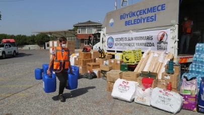 Büyükçekmece’den Marmaris’e destek
