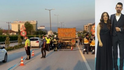 Saatler önce nikah kıyan çiftin acı sonu