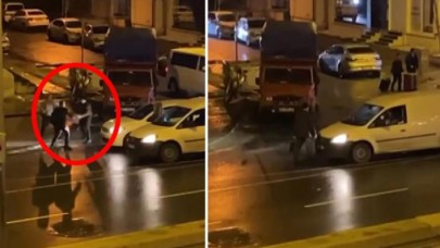 Trafikte önünü kestiği aracın sürücüsünden dakikalarca dayak yedi